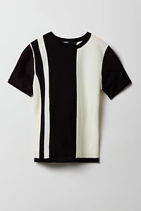 Boys Colourblock Knit T-Shirt