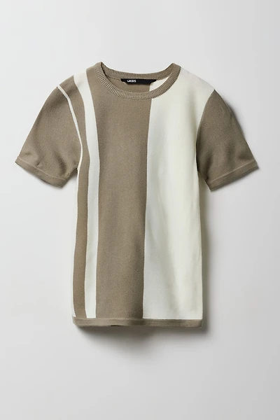 Boys Colourblock Knit T-Shirt