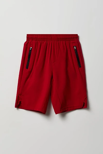 Boys Active Zipper Pocket Short