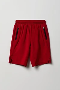 Boys Active Zipper Pocket Short