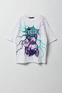 Boys No Fear Puffed Print T-Shirt