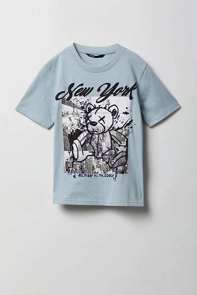 T-shirt à imprimé Ours pour garçon