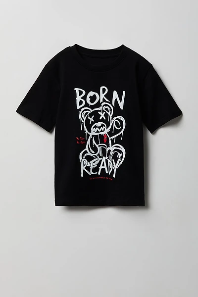 Kids Graffiti Bear Graphic T-Shirt