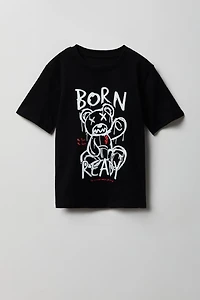 Kids Graffiti Bear Graphic T-Shirt