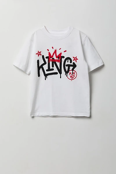 Boys King Graphic T-Shirt