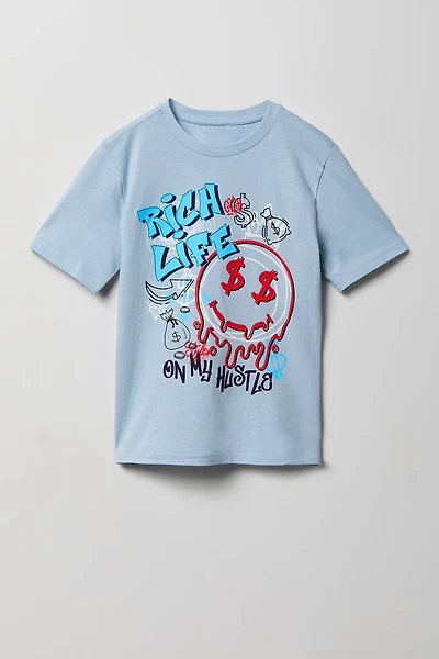 Kids Rich Life Graphic T-Shirt