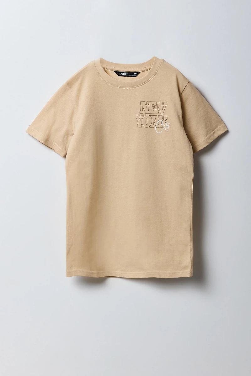 T-shirt à imprimé New York pour garçon