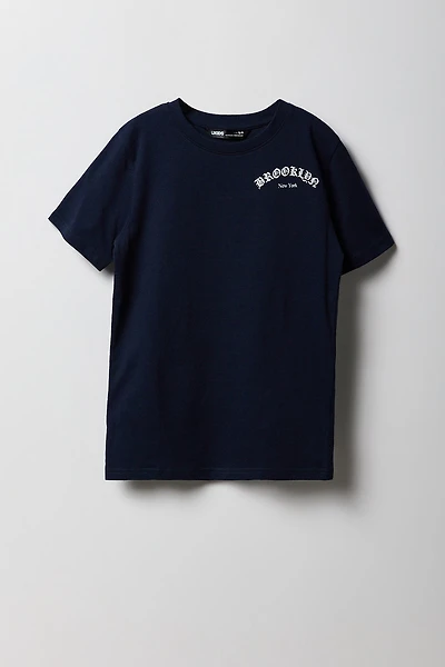 T-shirt à imprimé Brooklyn New York pour garçon