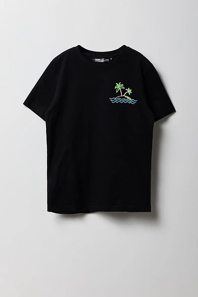 T-shirt à imprimé Tropical Bliss pour garçon