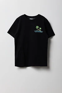 T-shirt à imprimé Tropical Bliss pour garçon
