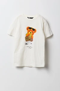 Boys Stay Fresh Bear Graphic T-Shirt
