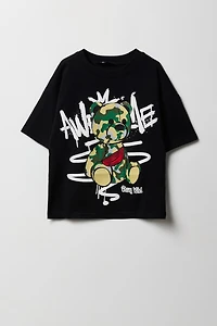 Kids Cash Bear Graphic T-Shirt