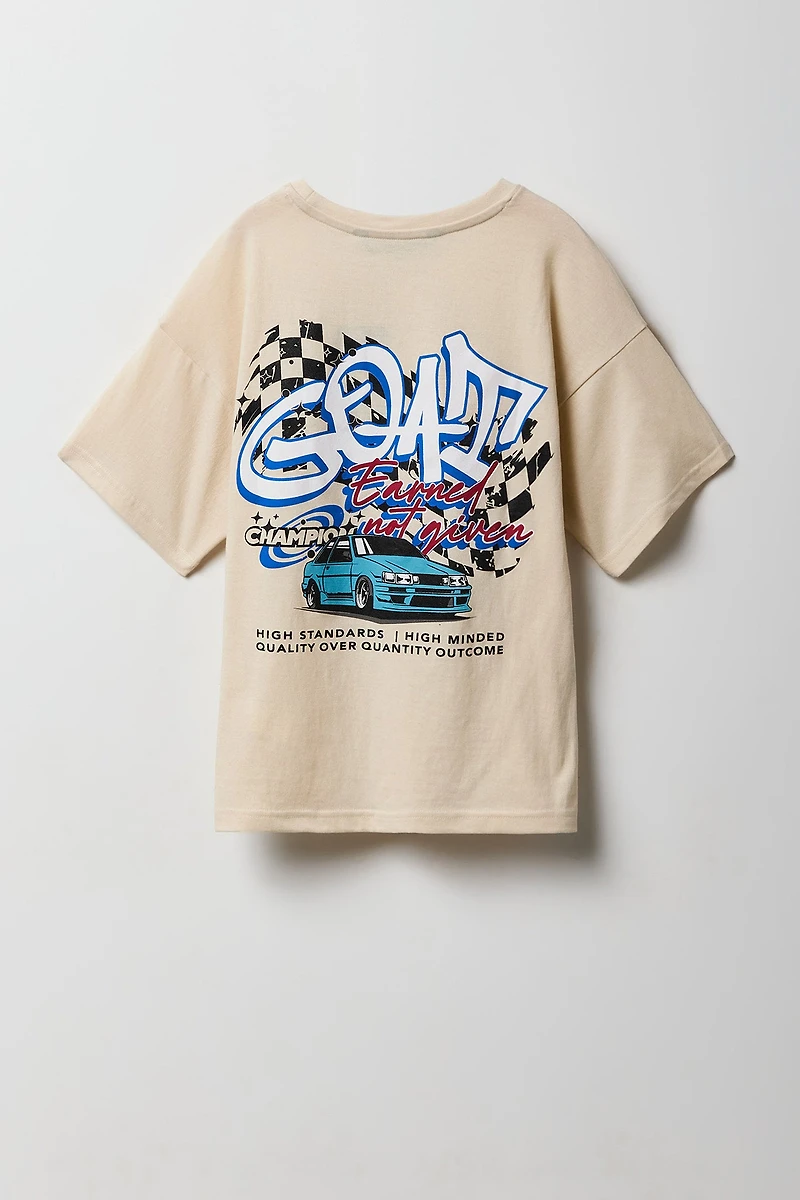 Kids GOAT Racing Graphic T-Shirt