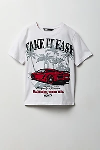 Kids Sports Car Graphic T-Shirt