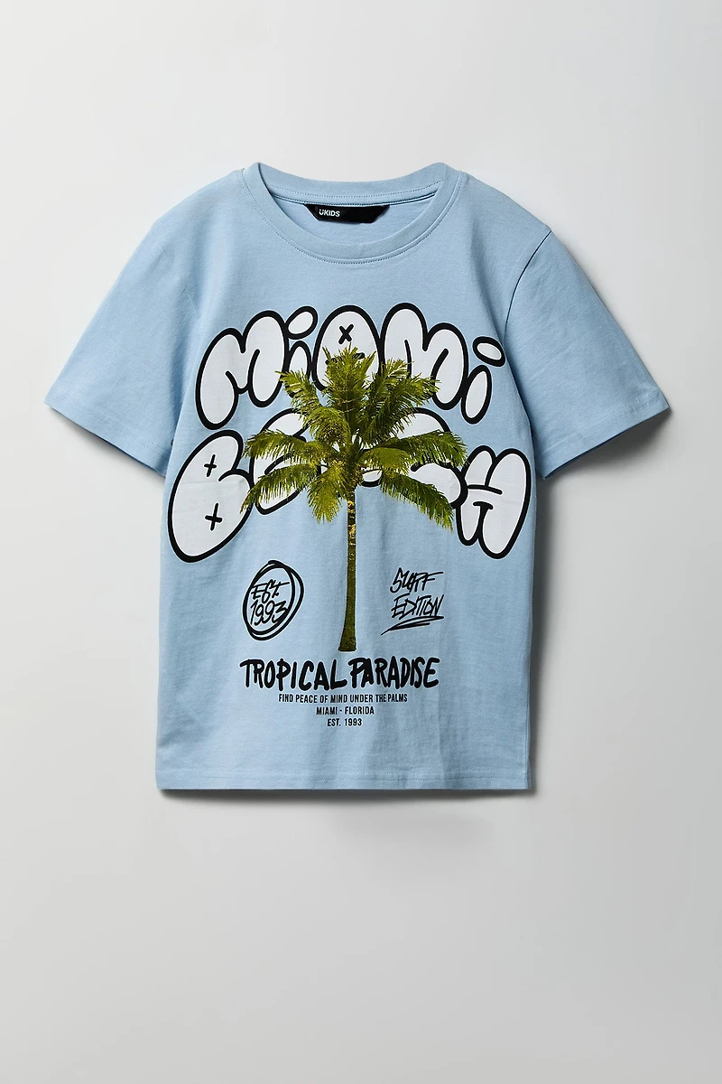 T-shirt à imprimé Destination pour enfant
