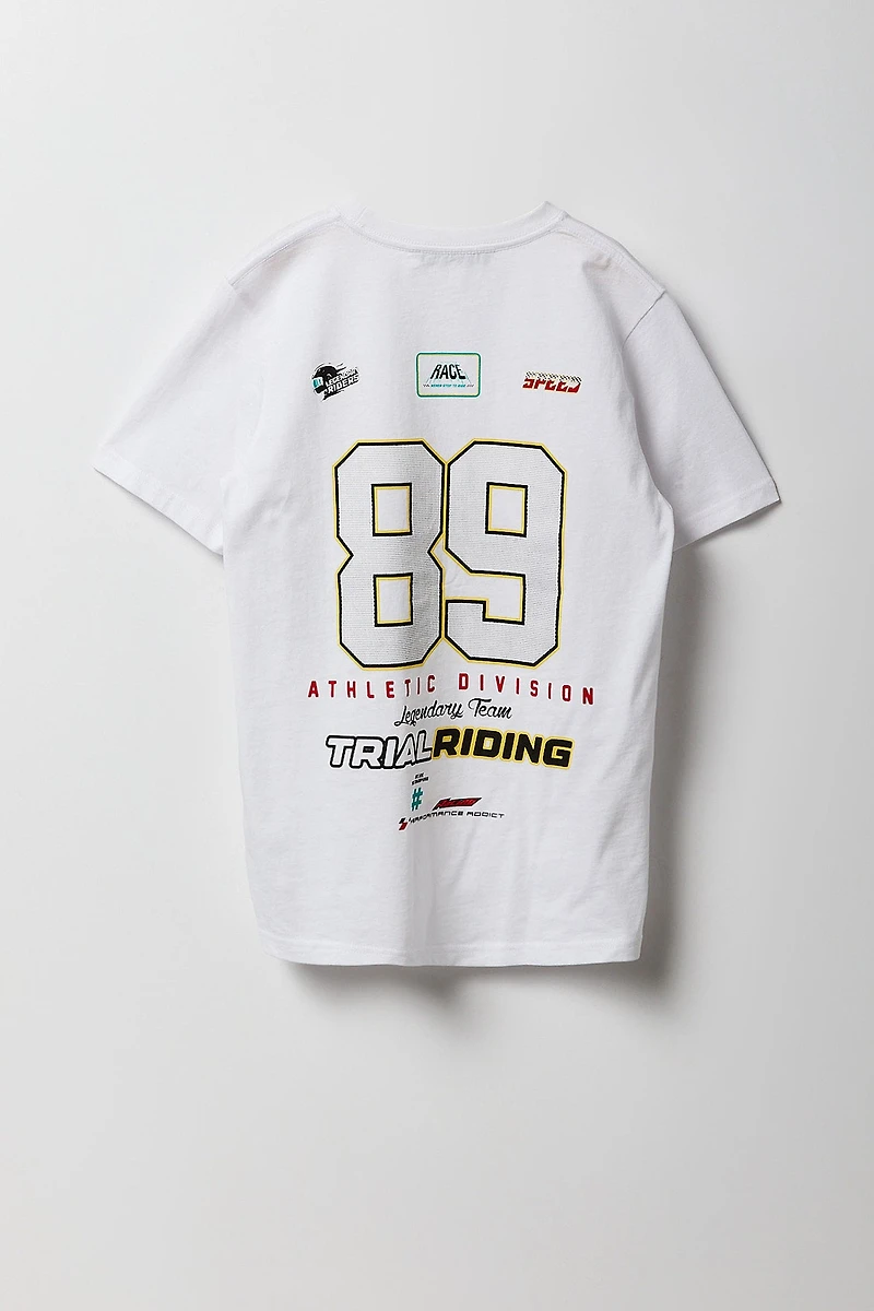 T-shirt à imprimé Rider X pour garçon
