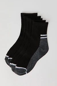 Kids Athletic Quarter Socks (5 Pack)