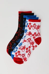 Kids Gaming Quarter Socks (5 Pack)