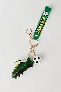 Jamaica Soccer Keychain