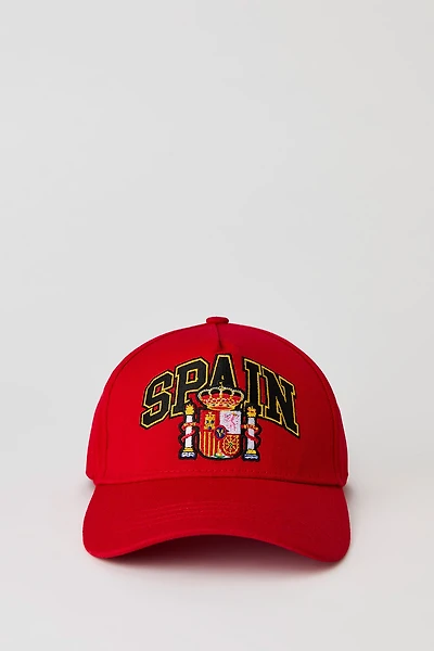 Kids Spain Embroidered Baseball Hat