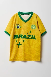 Kids Brazil Graphic Mesh Jersey