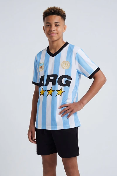 Kids Argentina Graphic Mesh Jersey