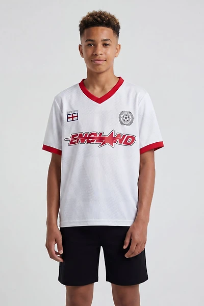 Kids England Graphic Mesh Jersey