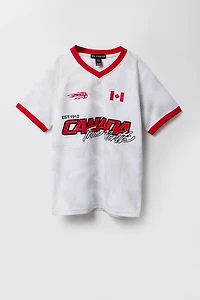 Kids Canada Graphic Mesh Soccer Jersey