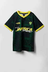 Kids Jamaica Graphic Mesh Soccer Jersey