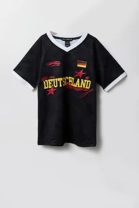 Kids Germany Graphic Mesh Soccer Jersey