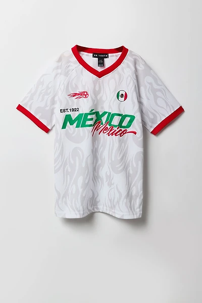 Kids Mexico Graphic Mesh Soccer Jersey