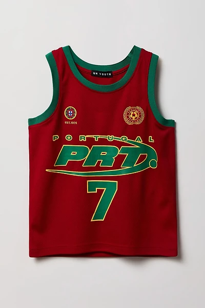 Débardeur en filet à imprimé Portugal pour enfant