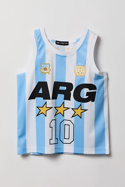 Kids Argentina Graphic Mesh Tank