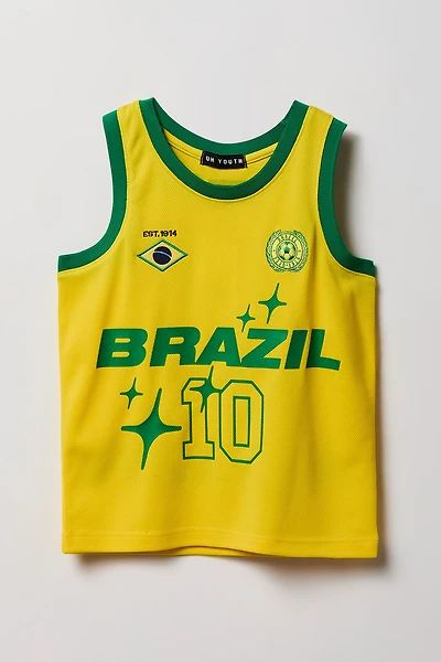 Kids Brazil Graphic Mesh Tank