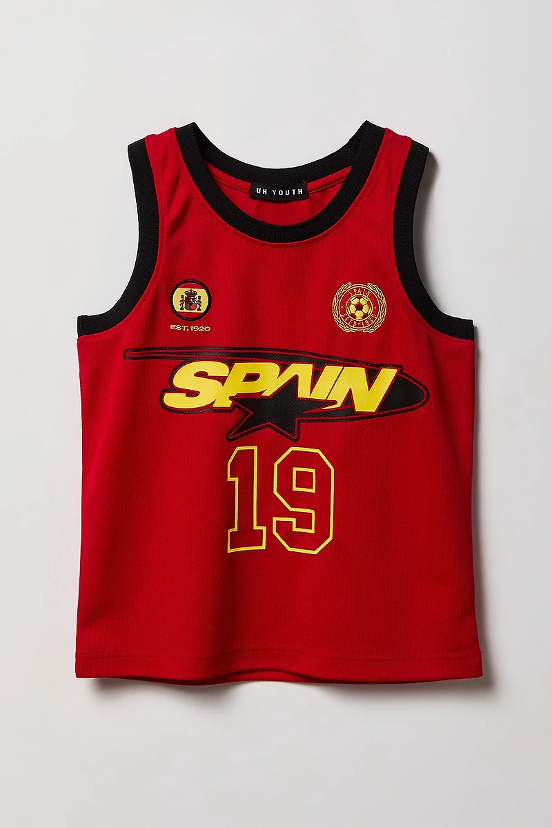 Kids Spain Graphic Mesh Tank