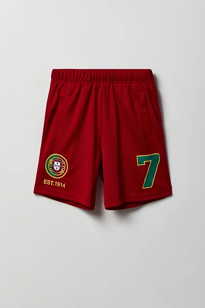 Kids Portugal Graphic Mesh Short