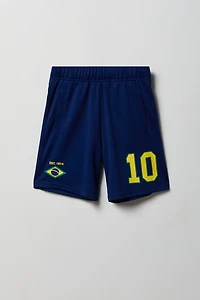 Kids Brazil Graphic Mesh Short