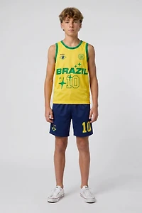 Kids Brazil Graphic Mesh Short