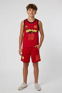 Short en filet à imprimé Espagne pour enfant