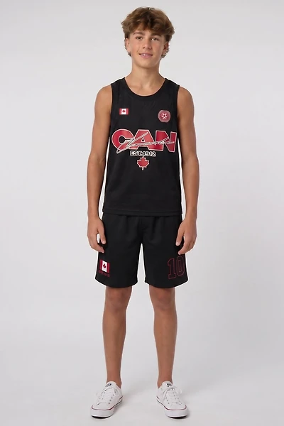 Kids Canada Graphic Mesh Short