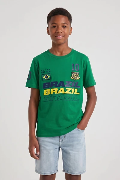 Kids Brazil Graphic T-Shirt