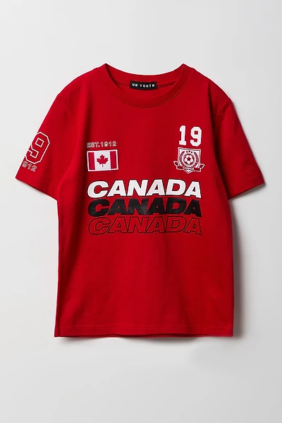Kids Canada Soccer Graphic T-Shirt