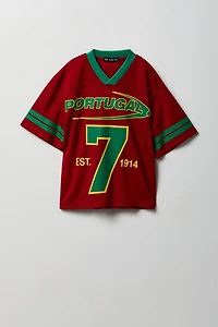 Kids Portugal Graphic Mesh Jersey