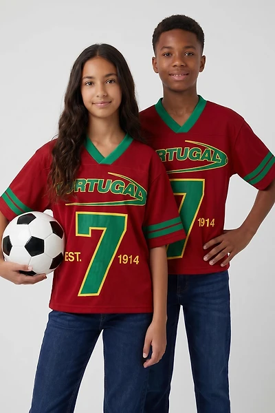 Kids Portugal Graphic Mesh Jersey