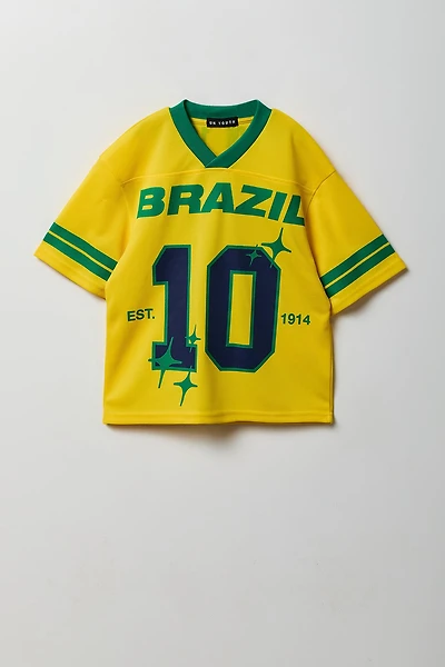 Kids Brazil Graphic Mesh Jersey