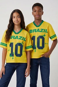 Kids Brazil Graphic Mesh Jersey