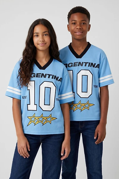 Jersey en filet à imprimé Argentine pour enfant