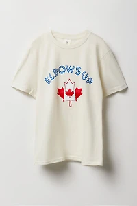 T-shirt à imprimé Elbows Up Canada pour garçon