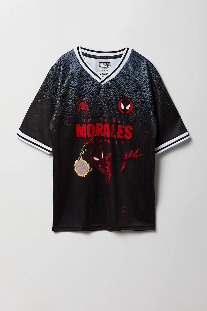 Boys Spider-Man Morales Graphic Jersey