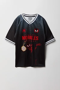 Boys Spider-Man Morales Graphic Jersey